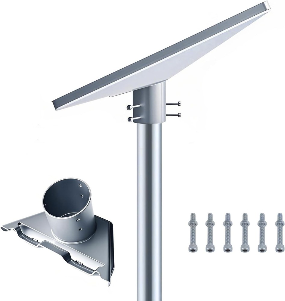 Starlink Mini Pipe Adapter, Heavy Duty Pole Adapter for Starlink, Silver