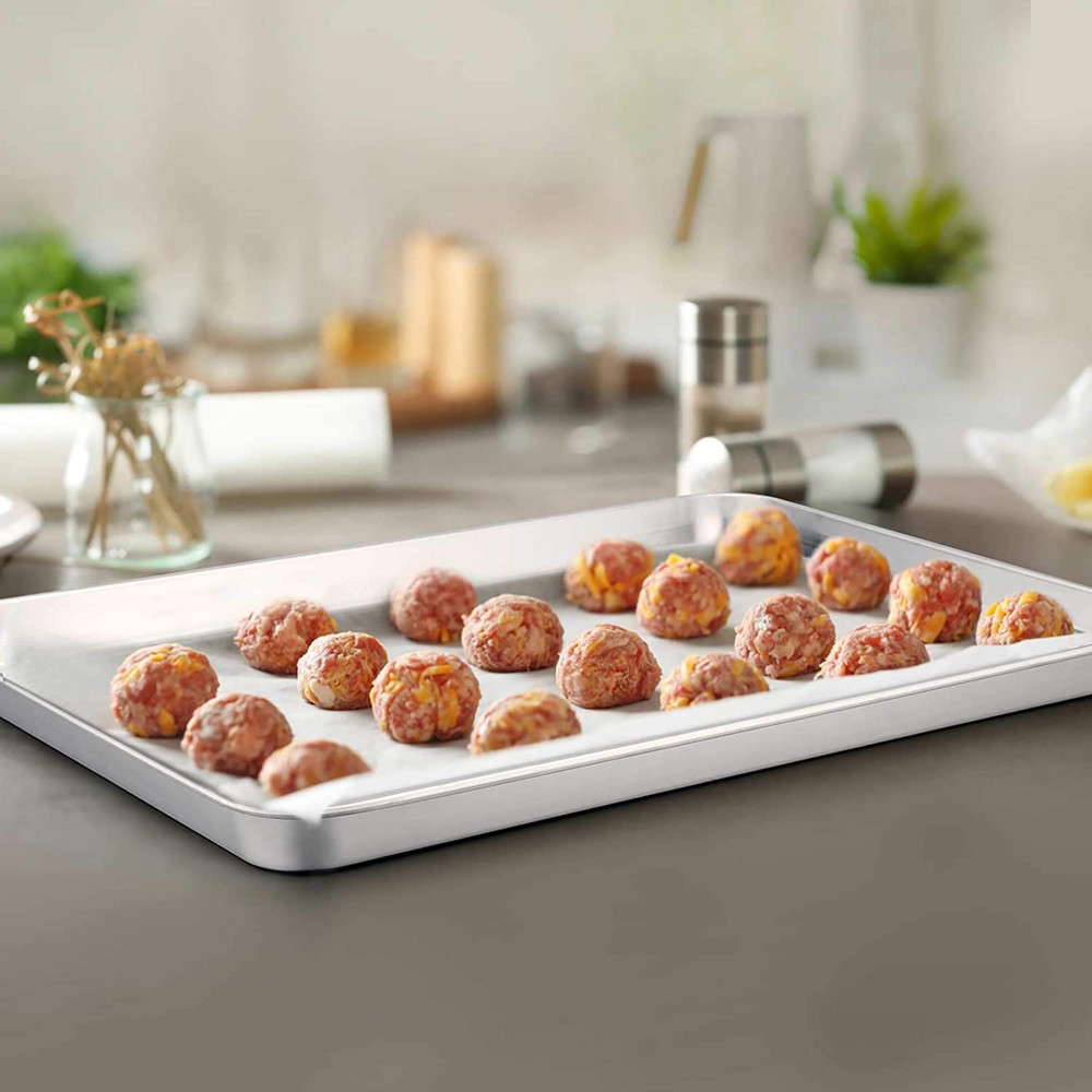 Baking Sheet with Rack Set (2 Pans + 2 Racks), Stainless Steel Baking Pan Cookie