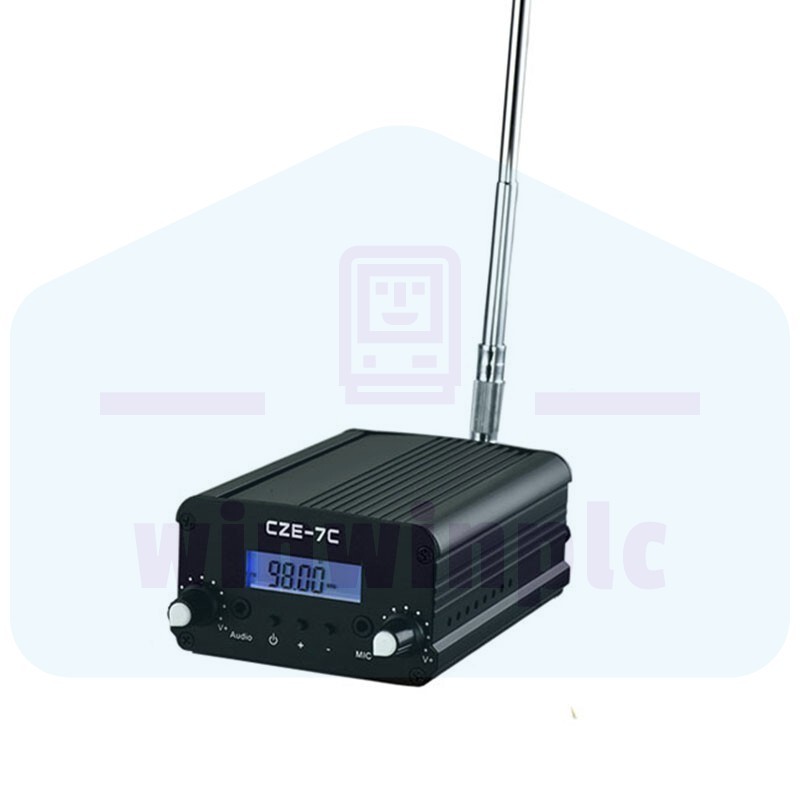 for Church Long Range Stereo Broadcast Station Radio 7W Wireless FM Transmitter