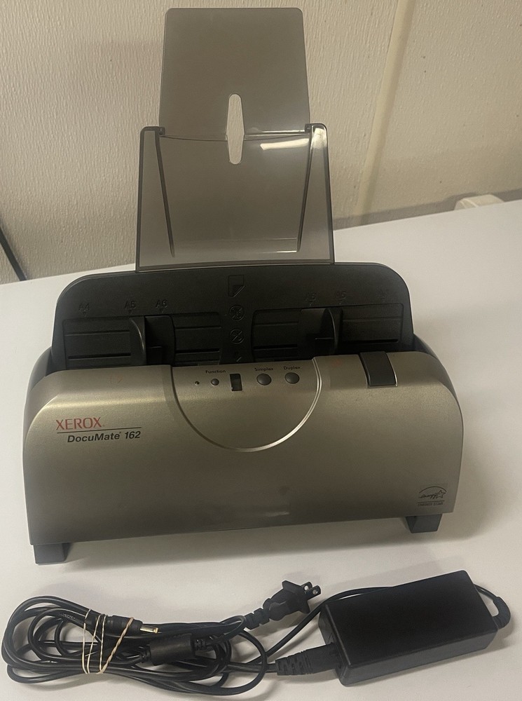 Xerox DocuMate 162 Pass-Through Scanner with power supply