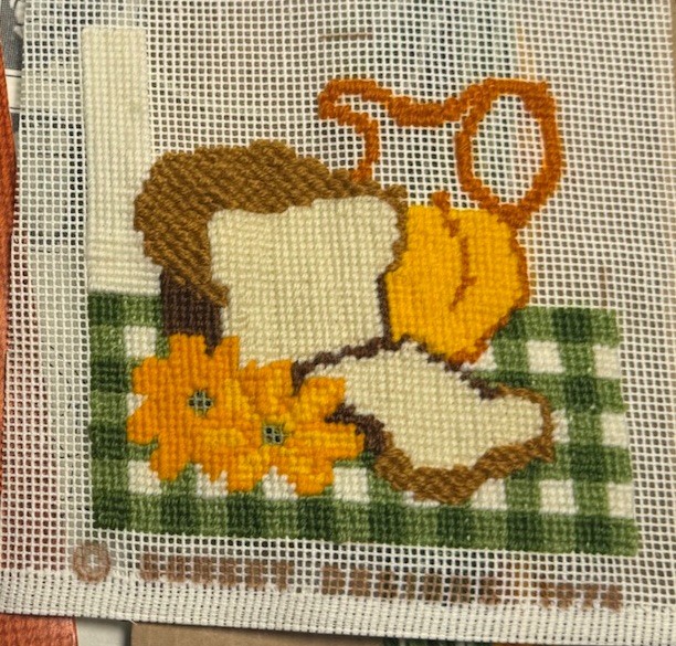 Needle Pointers O.J. & Bread Needlepoint Kit Pattern Thread Food
