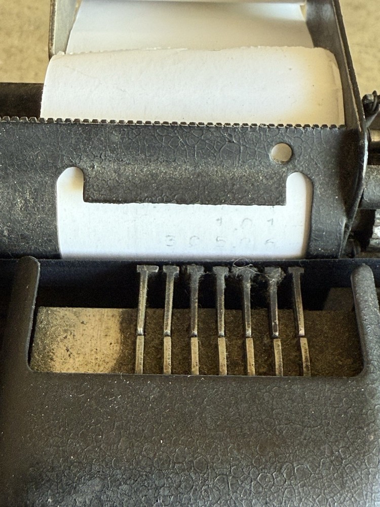 Vintage Burrough's Portable Adding Machine Great Collection Piece