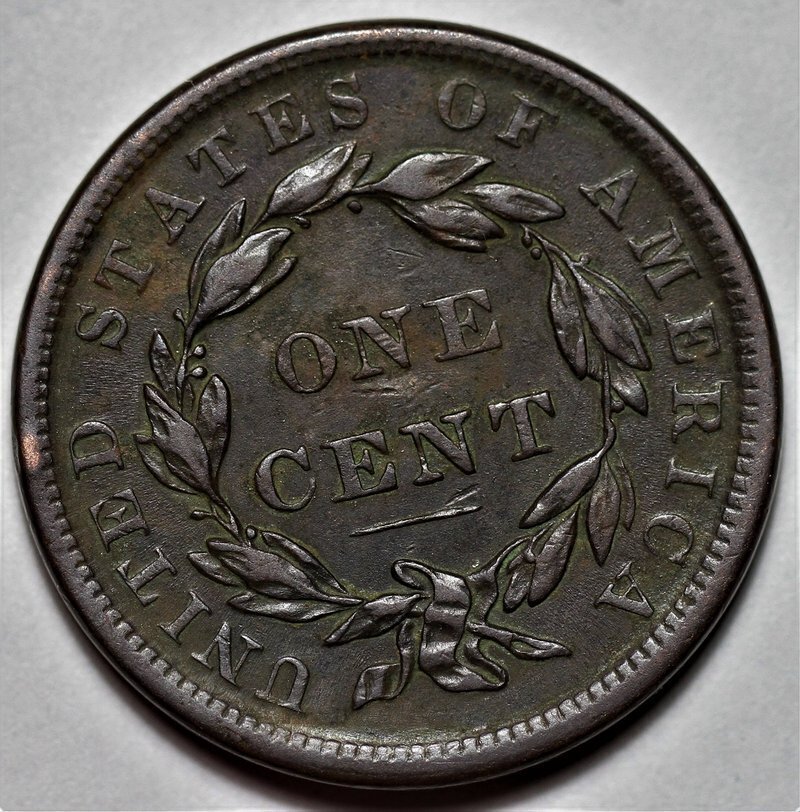 1839 Coronet Head Large Cent - Silly Head - US 1c Copper Coin