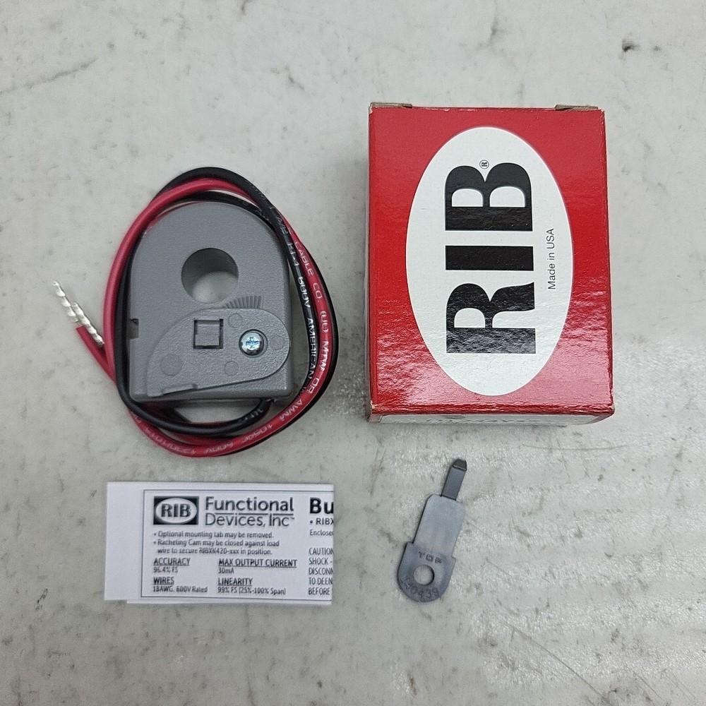 Functional Devices RIBXK420-100 Split Core Analog 4-20mA Current Transducer New