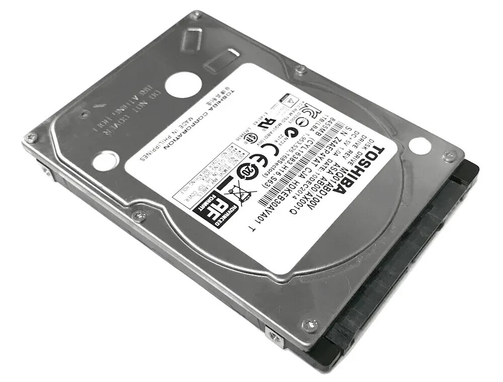 TOSHIBA 1TB 5400RPM SATA 3.0Gb/s 2.5in Internal Laptop Hard Drive MQ01ABD100V