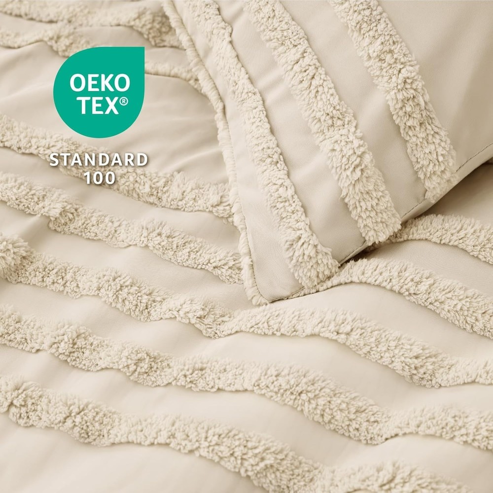 Exquisite Boho Queen Size Comforter Set - Durable, All-Season Bedding Collection
