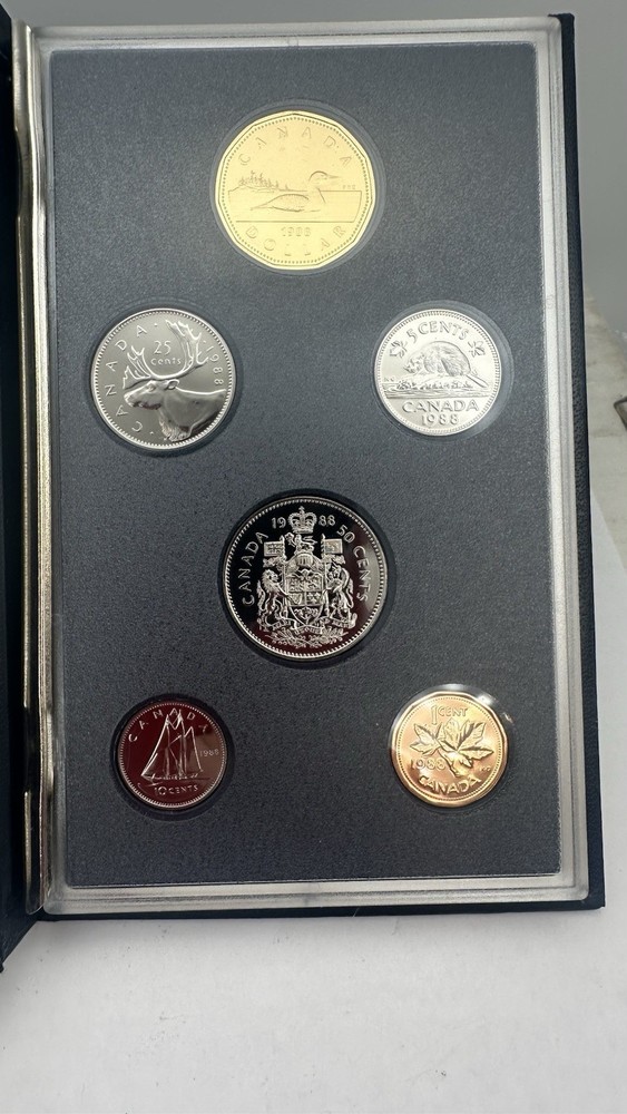 1988 Canada Specimen 6 Coin Set Original Packaging!