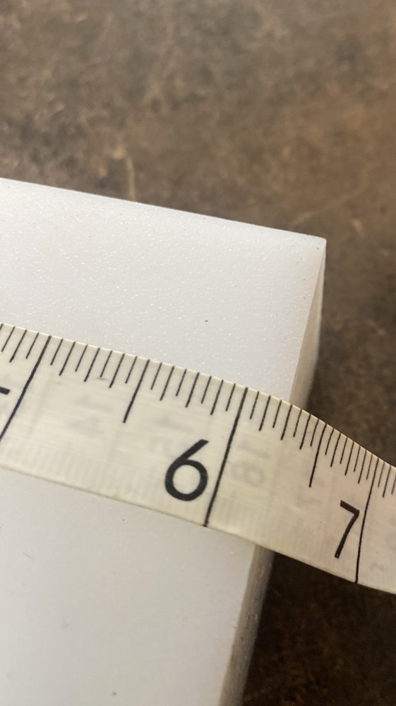 Nylon Tapping Block 6.25”x3”x2” Nylon Blocks Plastic Rectangular Solid Bar