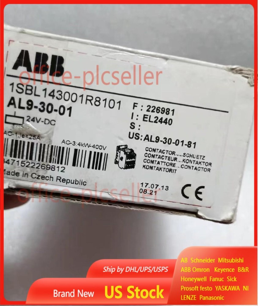 1pc ABB AL9-30-01 DC contactor 24VDC