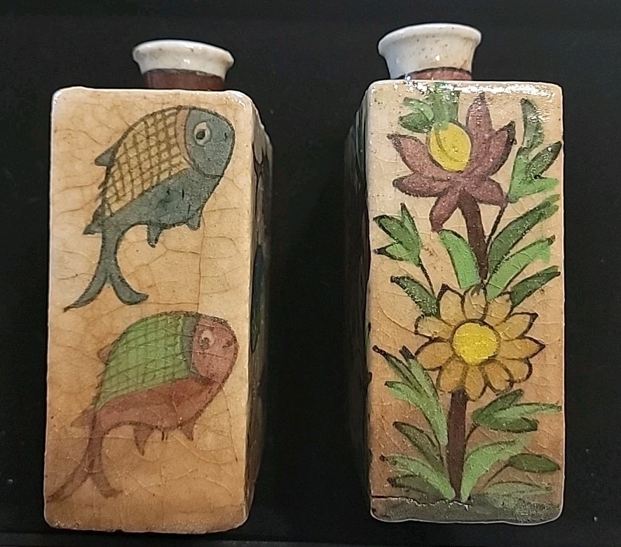Amazing Ancient PERSIAN HANDPAINTED VASES (2)