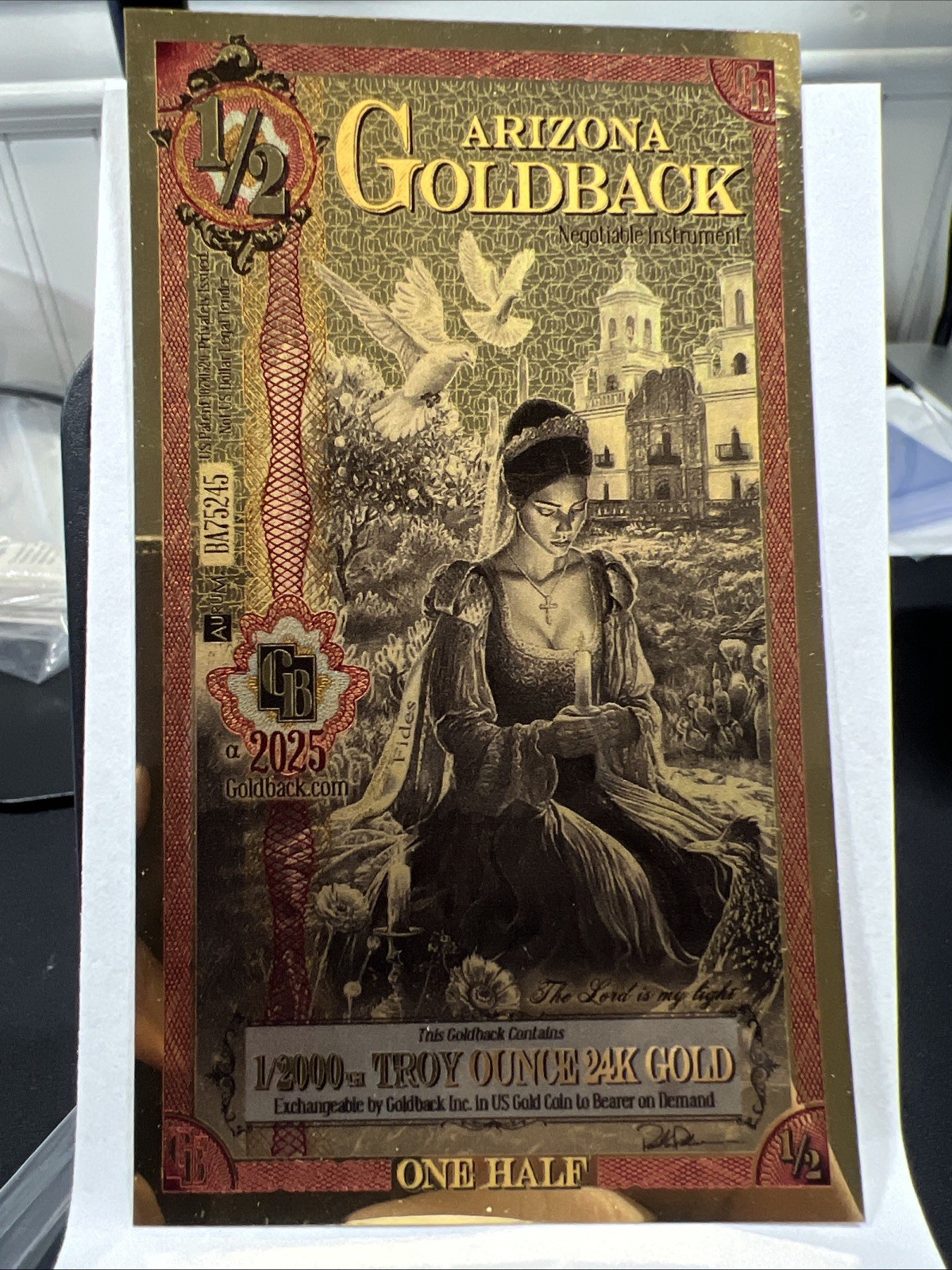 1/2 Arizona Goldback