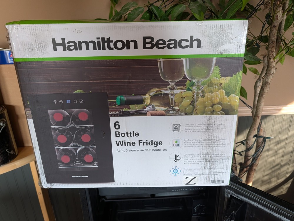 Hamilton Beach 6 Bottle Wine Fridge