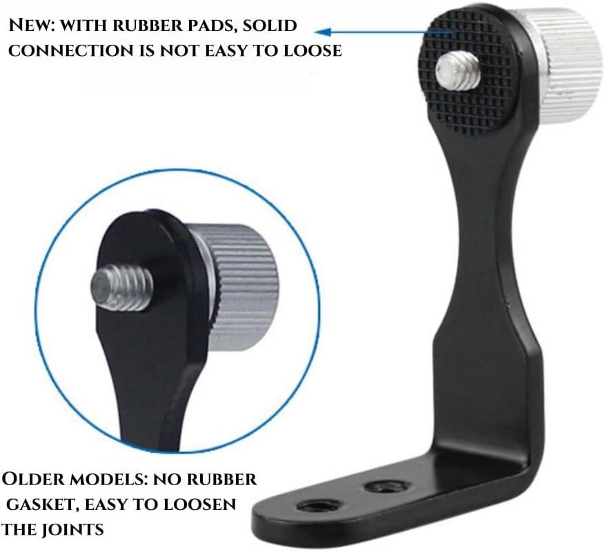 Universal Binocular Adapter, Metal Binocular Tripod Adapter Adaptor Black