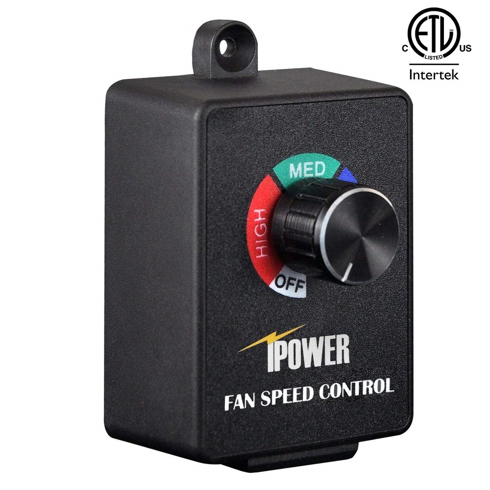 iPower ETL Certified Variable Fan Speed Controller for Inline Fan Air Blower