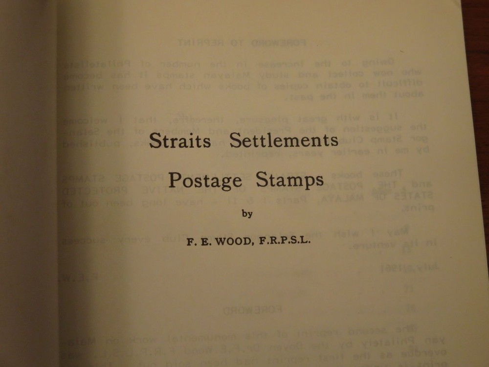 Straits Settlements Postage Stamps & Protected States Malaya F. E. Wood