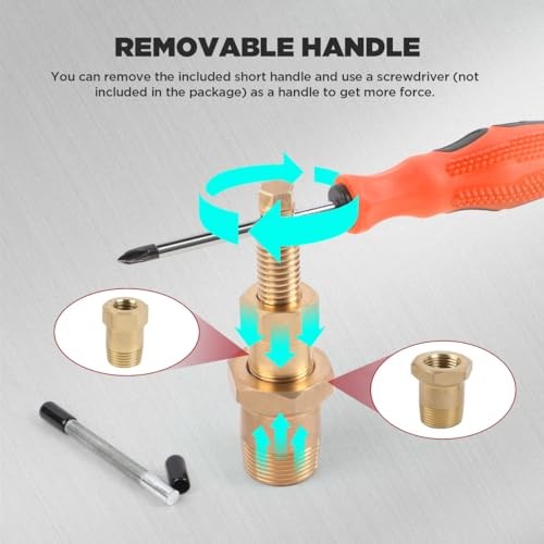 Compression Sleeve Puller Tool, Upgraded Hexagonal Head Design, Ferrule