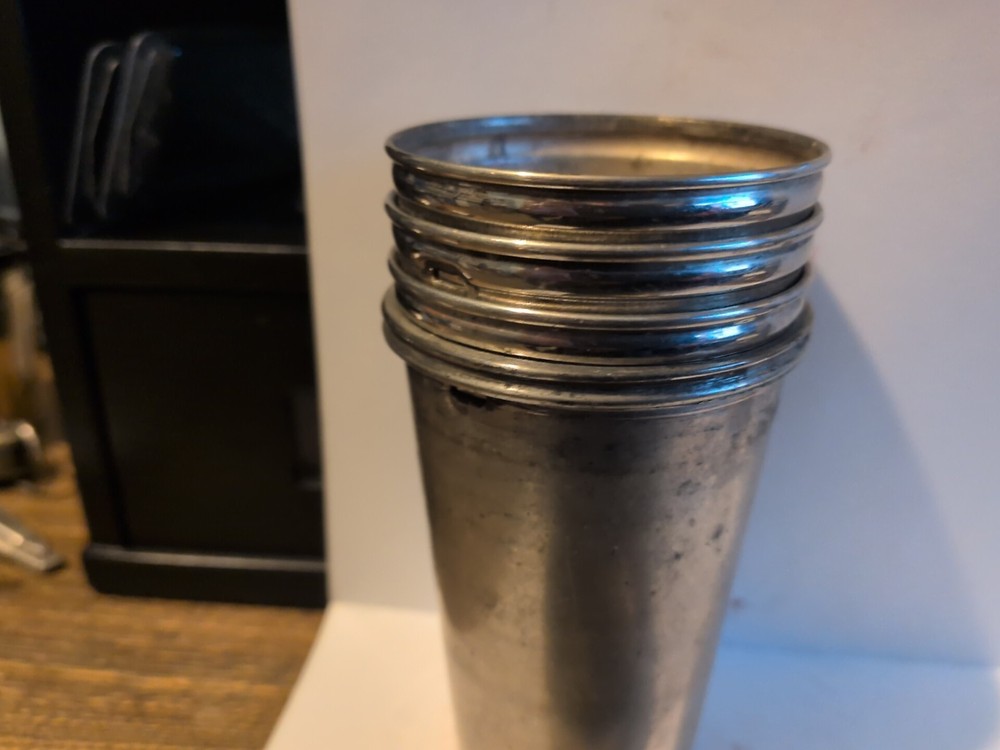 Vintage Metal Nesting Cups