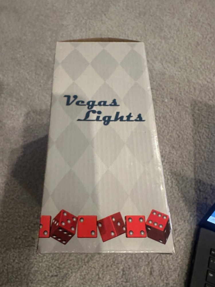 Vegas Lights Graphic Shadow Box