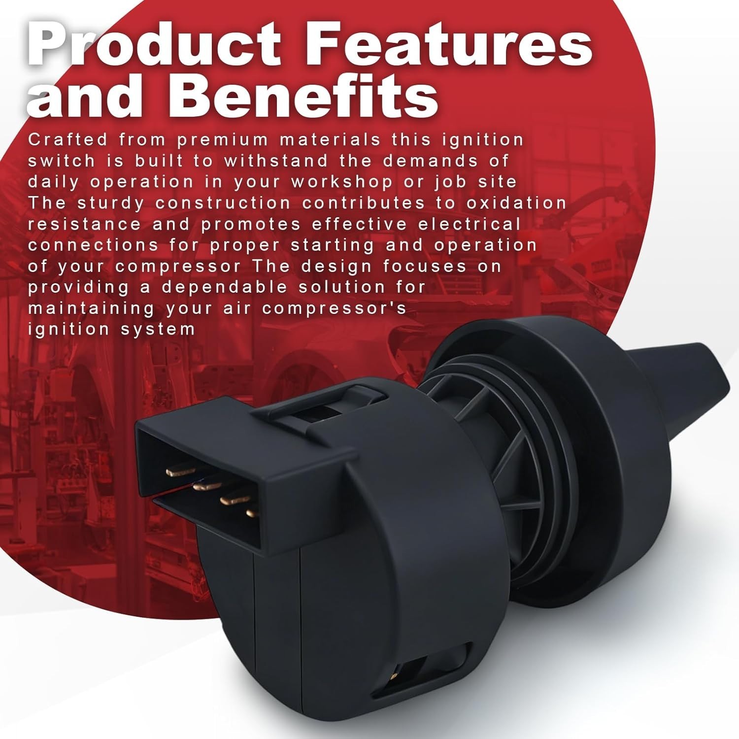 4 Pole Ignition Start Switch 22127385 for Ingersoll Rand Doosan Air Compressor