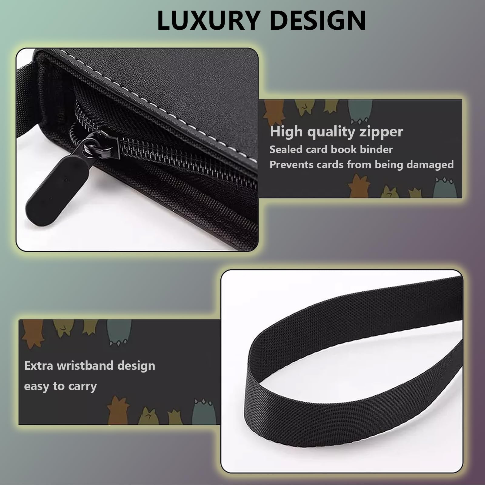 Alien B 2 Pack 9-Pocket Trading Card Binder 50 Sleeves Waterproof 900 Cards