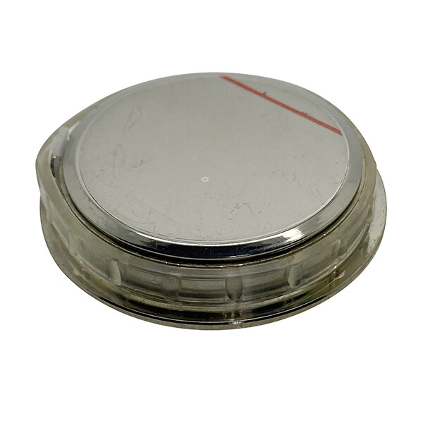 Replacement Miniature Clock Insert Chrome Metal Bezel Arabic Numerals Battery