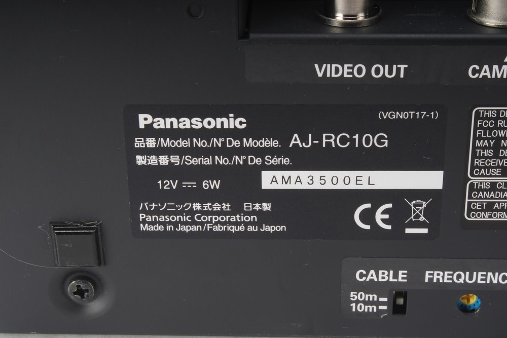 Panasonic AJ-RC10G Panasonic Camera Remote