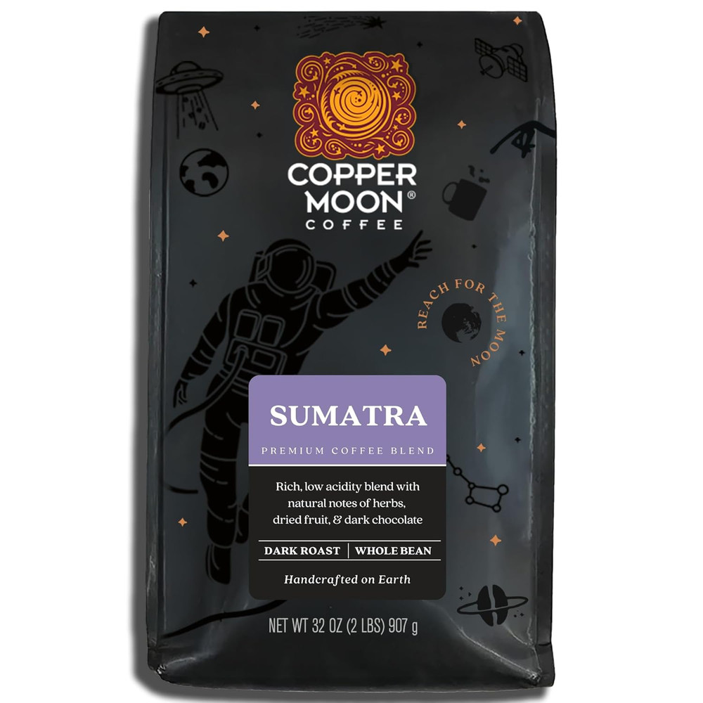 Dark Roast Whole Bean Coffee, Sumatra Blend, Lb