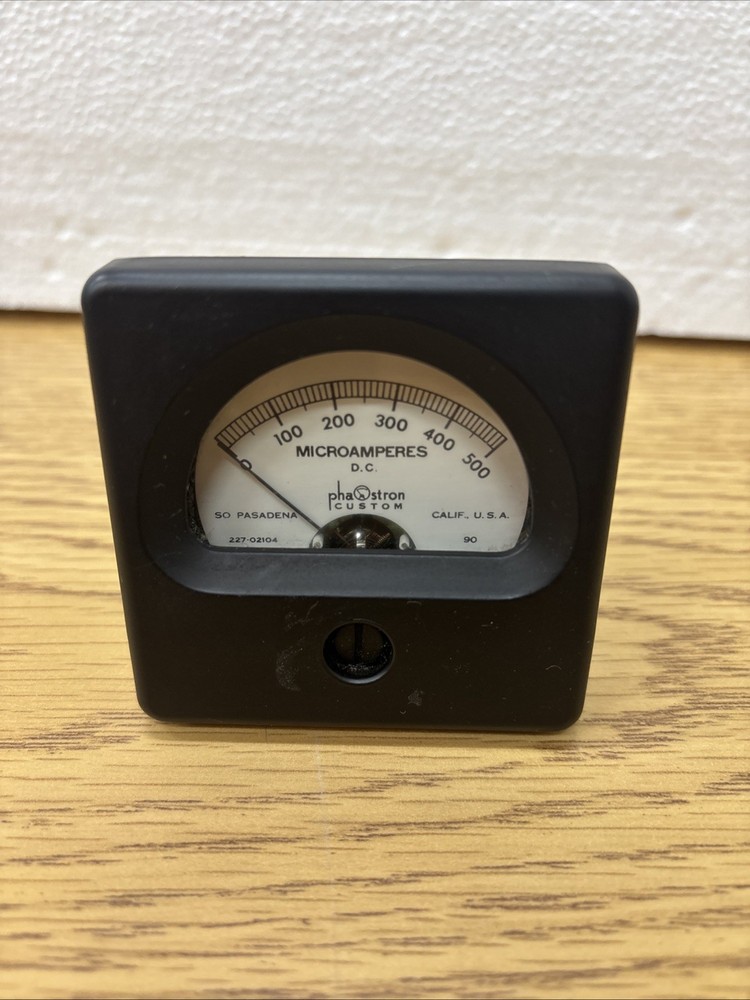 Phaostron DC Microamps Meter Gauge J-60