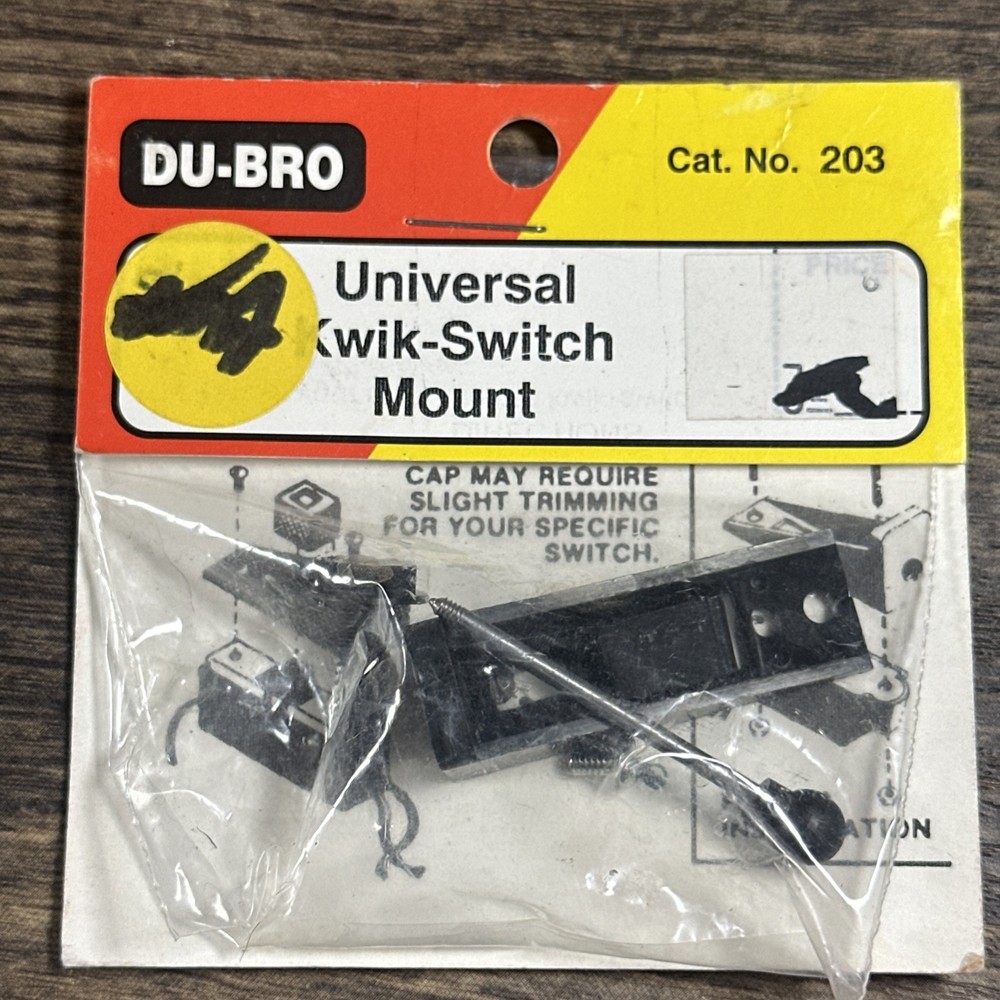 DuBro Kwik Switch Mount -Cat No. 203-NOS!