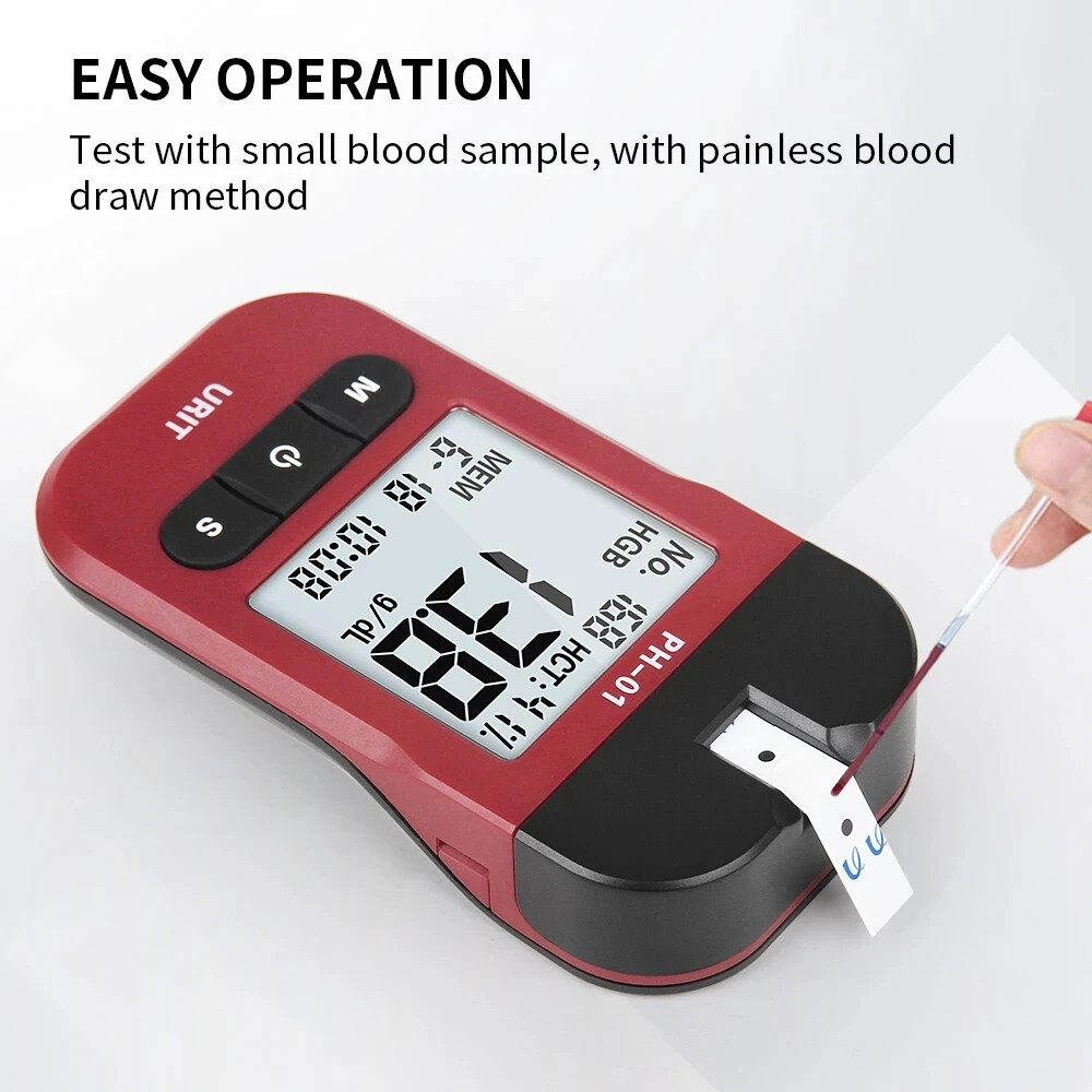 Fast Hemoglobin Analysis Meter Tester 50 Test Strip Hb Analyzer Tester pyy