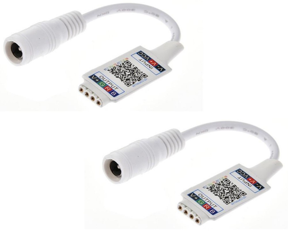 2X Mini Bluetooth RGB LED Strip Light Controller Wireless Smart Phone Control