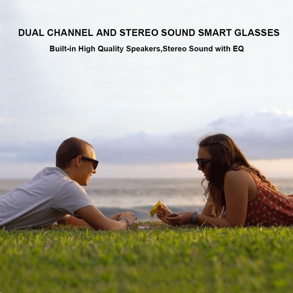 OhO Smart Glasses,Polarized Sunglasses with Bluetooth Speaker,Athletic/Outdoo...