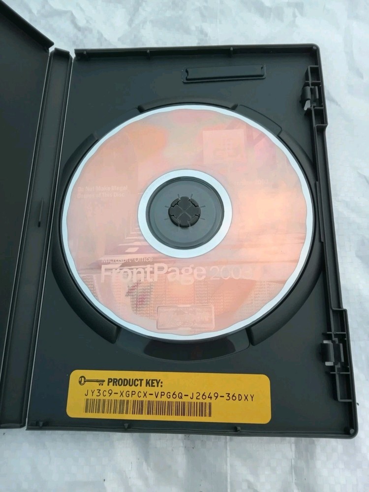 Microsoft Office FrontPage 2003 Upgrade Software CD for Windows w/ Product Key