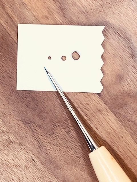 Natural wood scratch awl