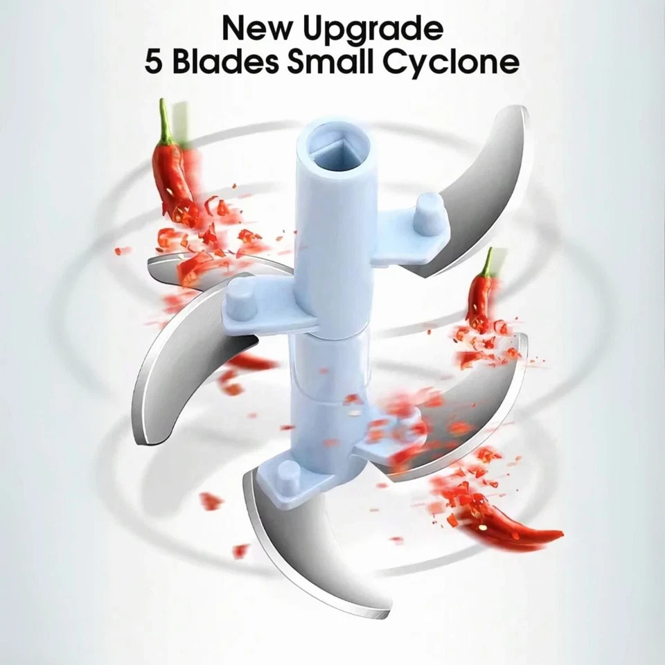 Vegetable Chopper Manual Food Processor Portable Hand Pull String Garlic Mincer.