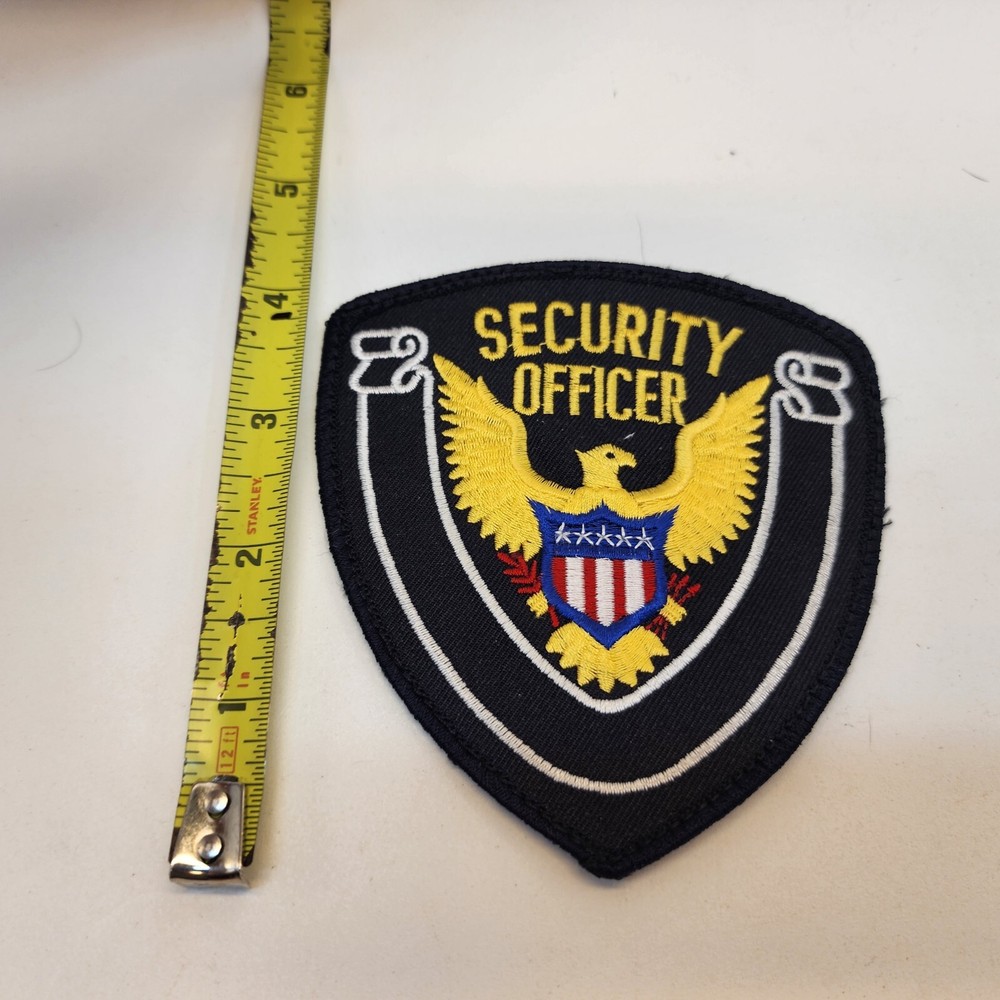 New Black/Yellow 4" x 4" Eagle Security Patch by Solar 1