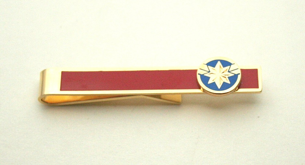 Marvel Comics Classic Captain Marvel Tie Bar Clip New Gift Box