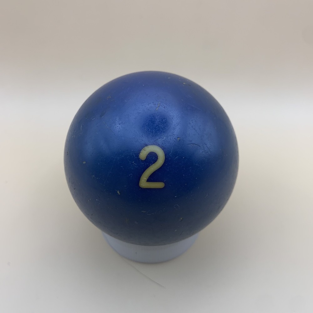Vintage Replacement Pool Ball Billiards Blue Solid #2 Ball 2 1/4" Diameter