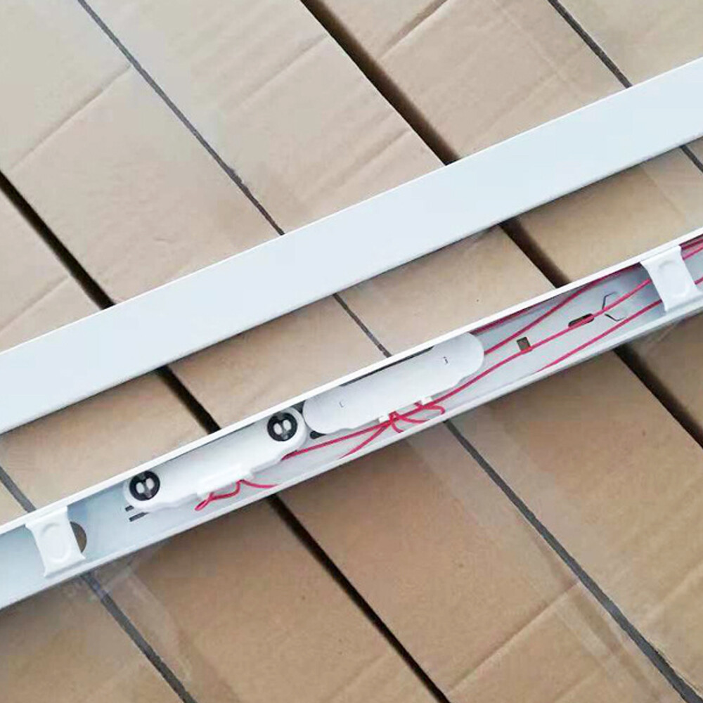 4ft T8 G13 LED Warehouse Store Commercial Light Fixture 2 Bulb Lamp Clear 6500k