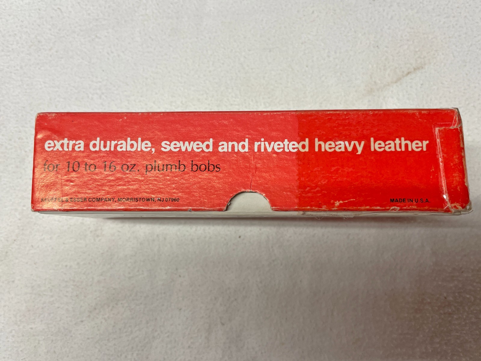 K&E Leather Sheath for 10-16 oz. Plumb Bob in Original Box Cat. No 83 0092