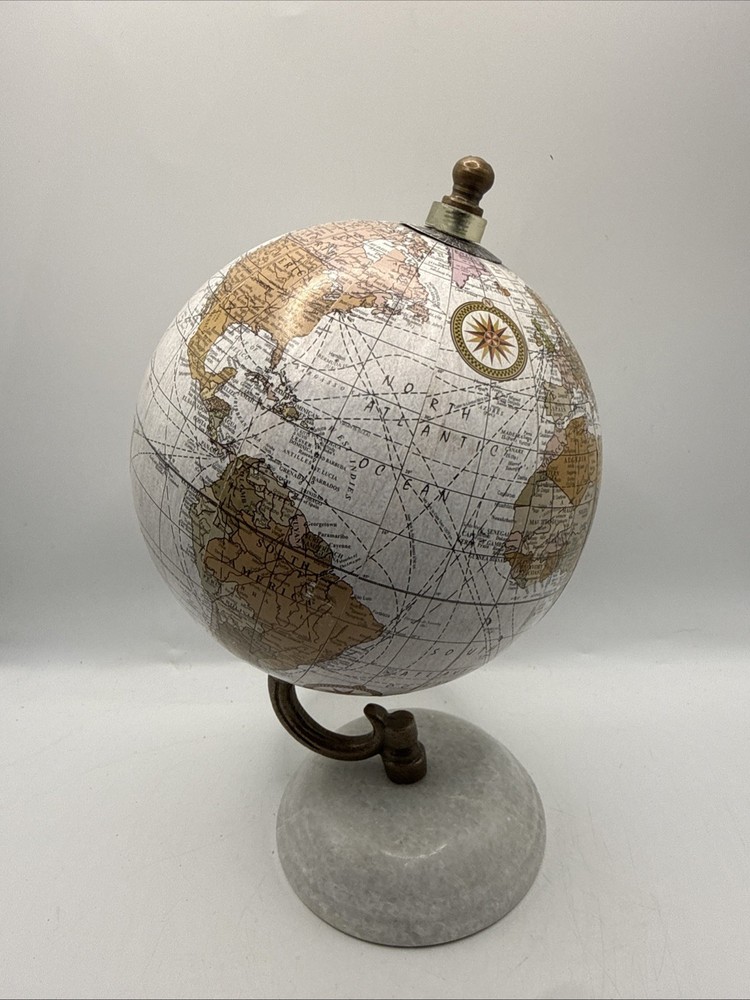 Small Spinning Globe Table Decor Home Decorations Accessory Desk Bookcase