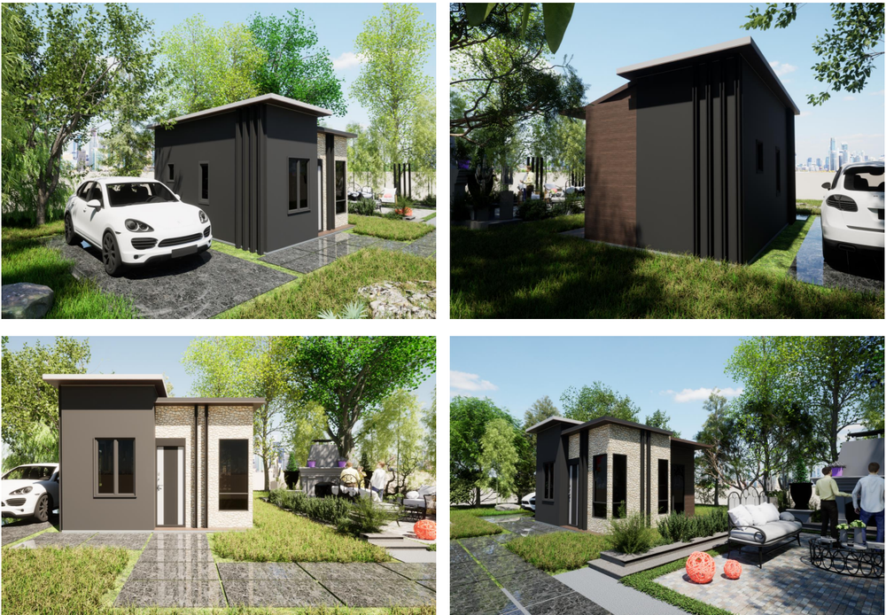 Small House Plans 5.5x6.5 m2