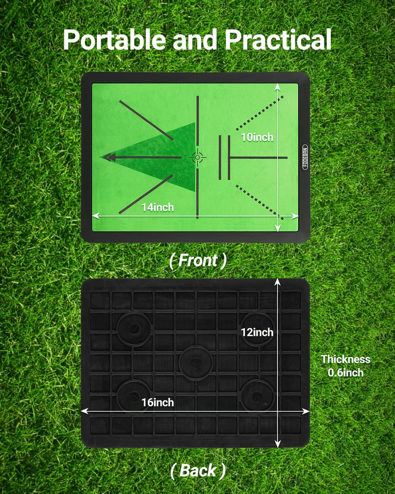 Golf Hitting Mat – Practice Mat with Swing Path Feedback & Impact Detection – In