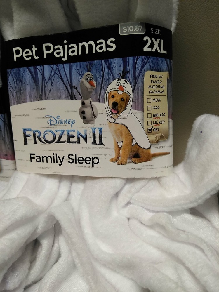 Frozen 2 Pet Pajamas three pairs different sizes