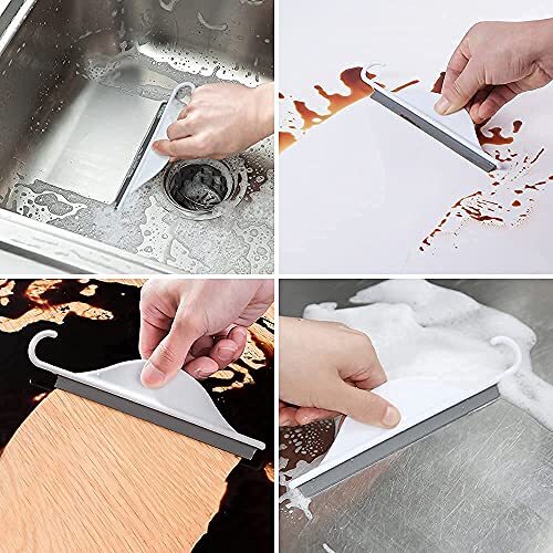 Shower Squeegee for Shower Glass Doors, Bathroom - Multifunctional Window Squeeg