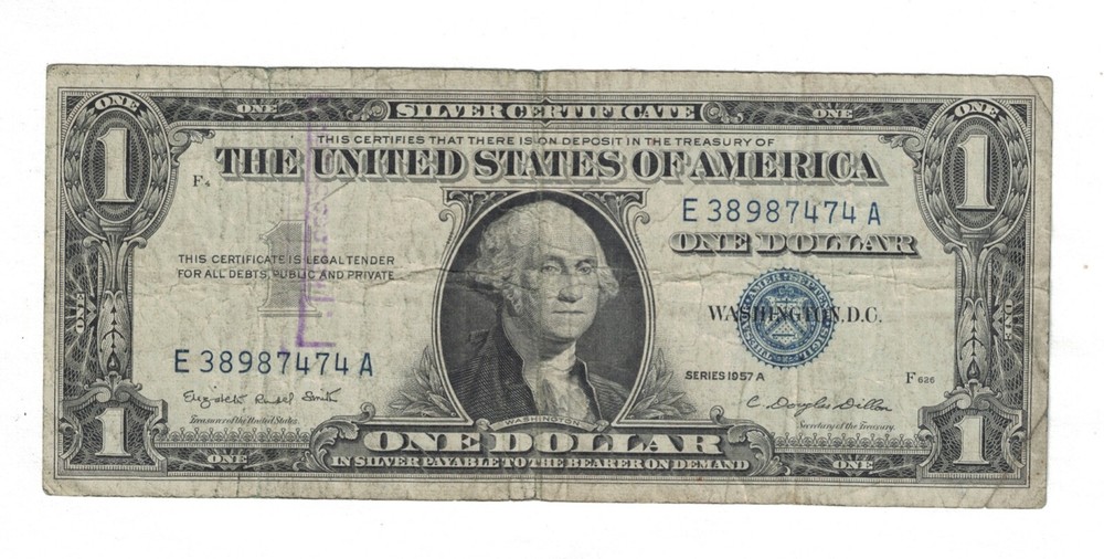 1957 A $1 ONE DOLLAR CERTIFICATE FR.1620