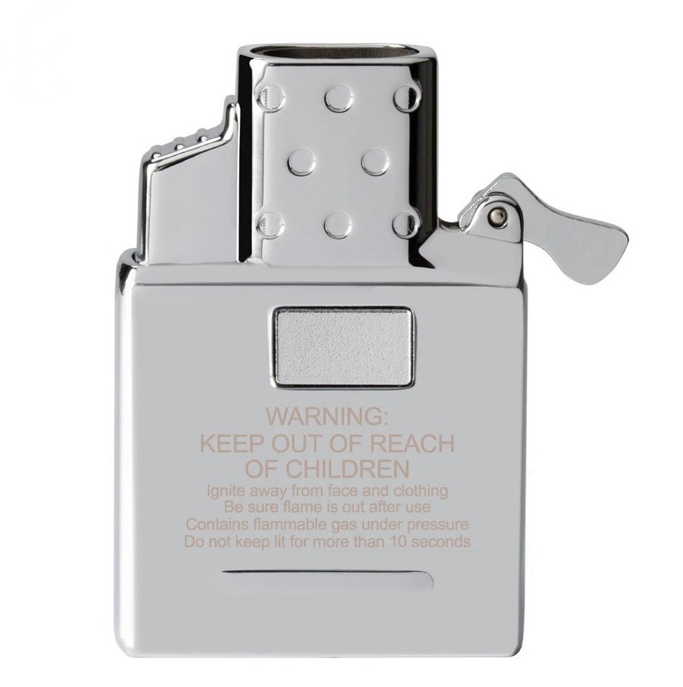 ZIPPO Double Torch Insert Combo Pack With Highly Polished Street Chrome Lighter