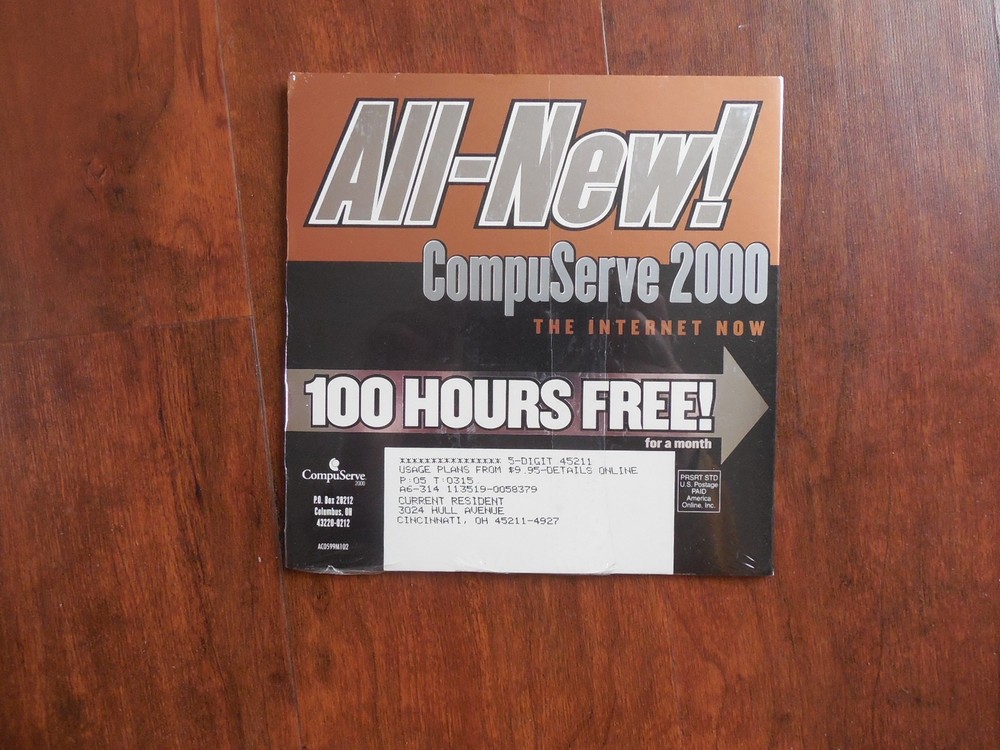 CompuServe 2000 Internet Access CD Disk