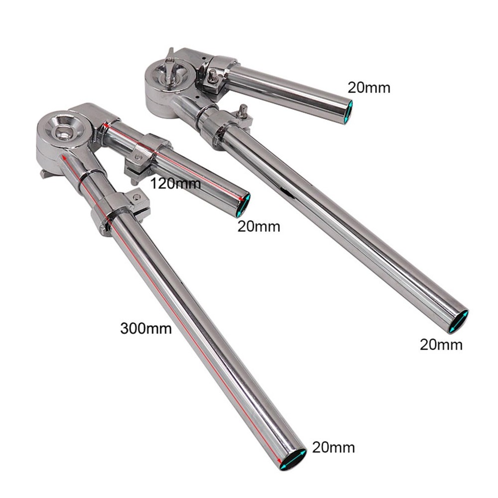 Tom Holder Stand Mount Bracket 2 PCS Percussion Arm for Drum Set Hardware