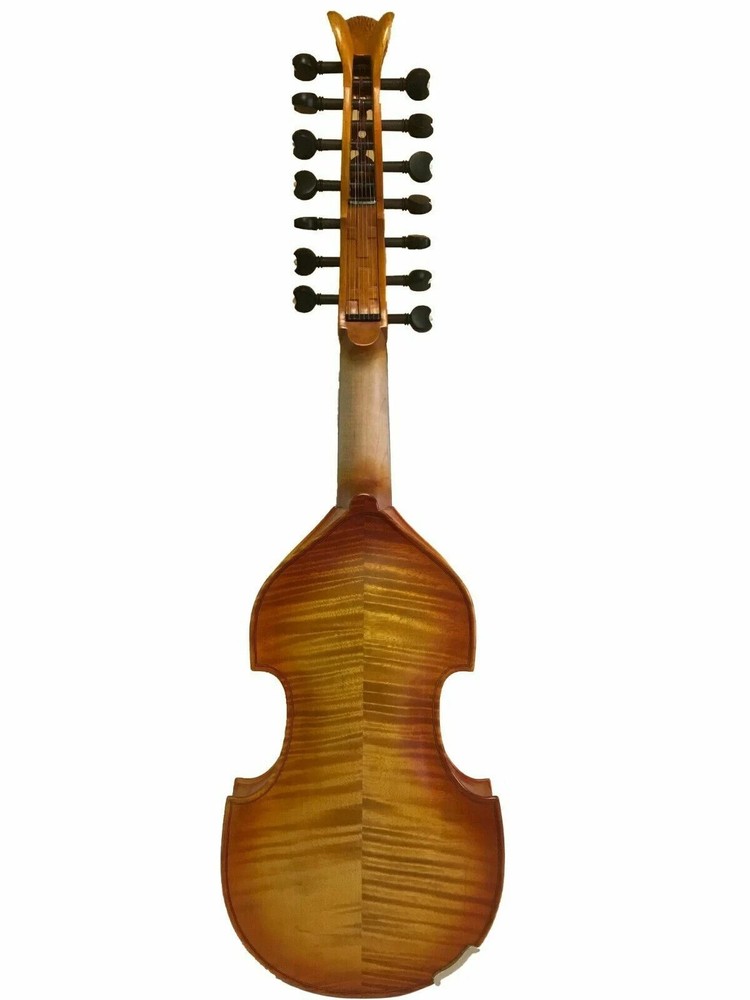 Professional Master 7×7 String 15" Viola d'Amore with Angel Head, Good Tone